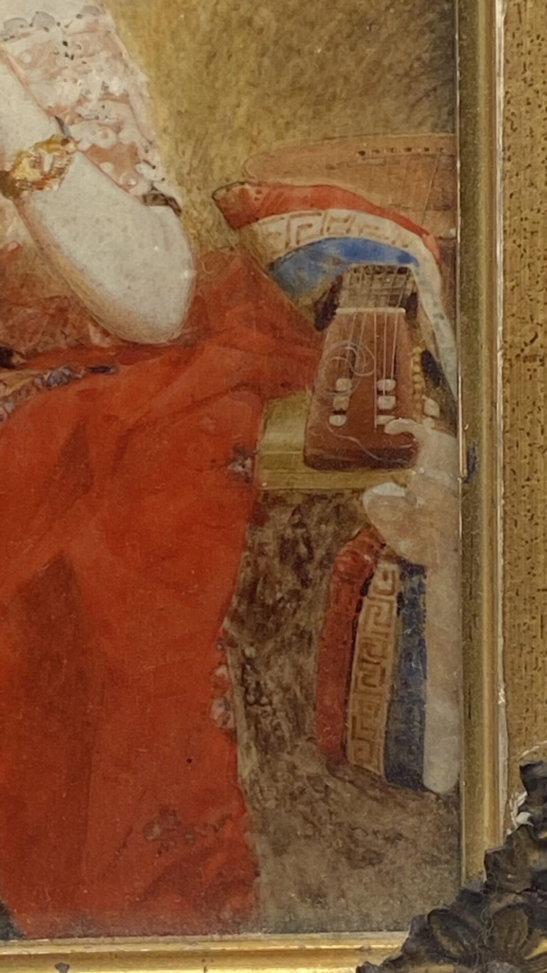 RITRATTO DI UNA GIOVANE REGINA VITTORIA. MINIATURA SU MATERIALE ORGANICO PREZIOSO. INGHILTERRA XIX sec - immagine 12