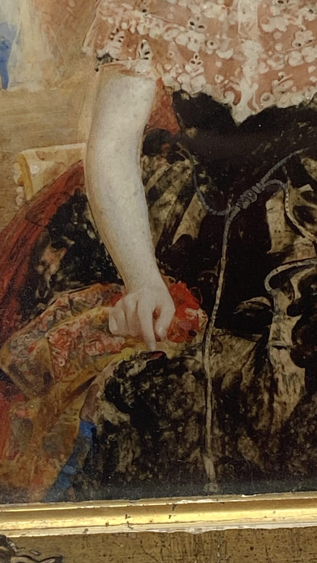 RITRATTO DI UNA GIOVANE REGINA VITTORIA. MINIATURA SU MATERIALE ORGANICO PREZIOSO. INGHILTERRA XIX sec - immagine 10