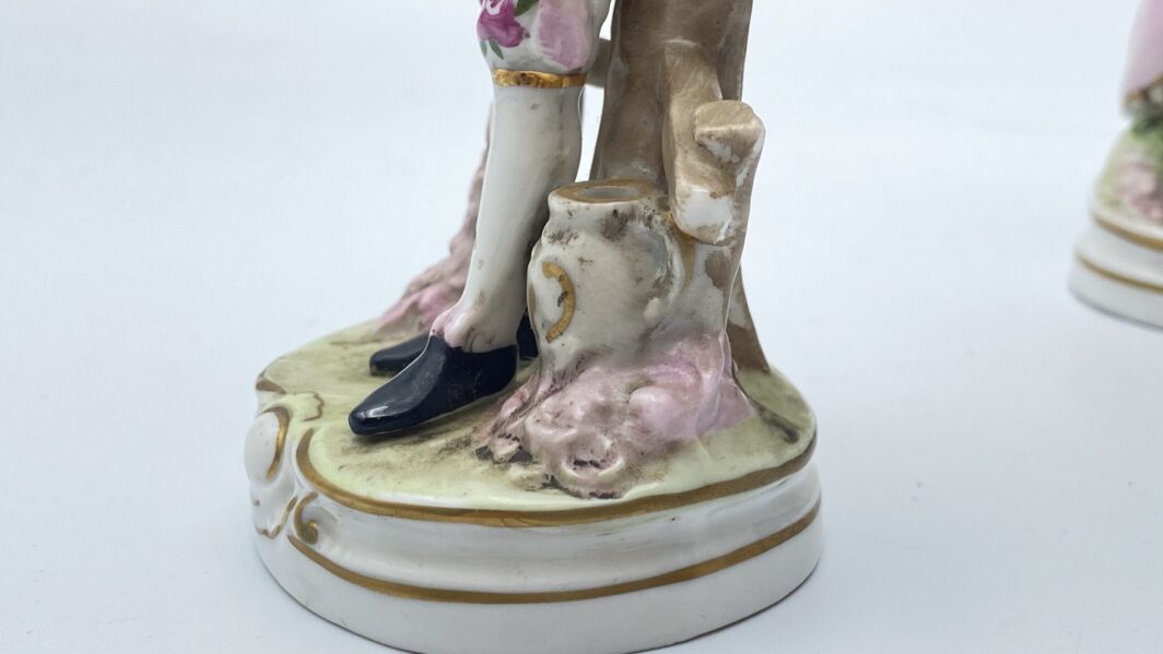 PAIO DI STATUINE IN PORCELLANA VEB, SCHEIBE ALSBACH, GERMANIA PRIMA METÀ XIX sec. - immagine 19
