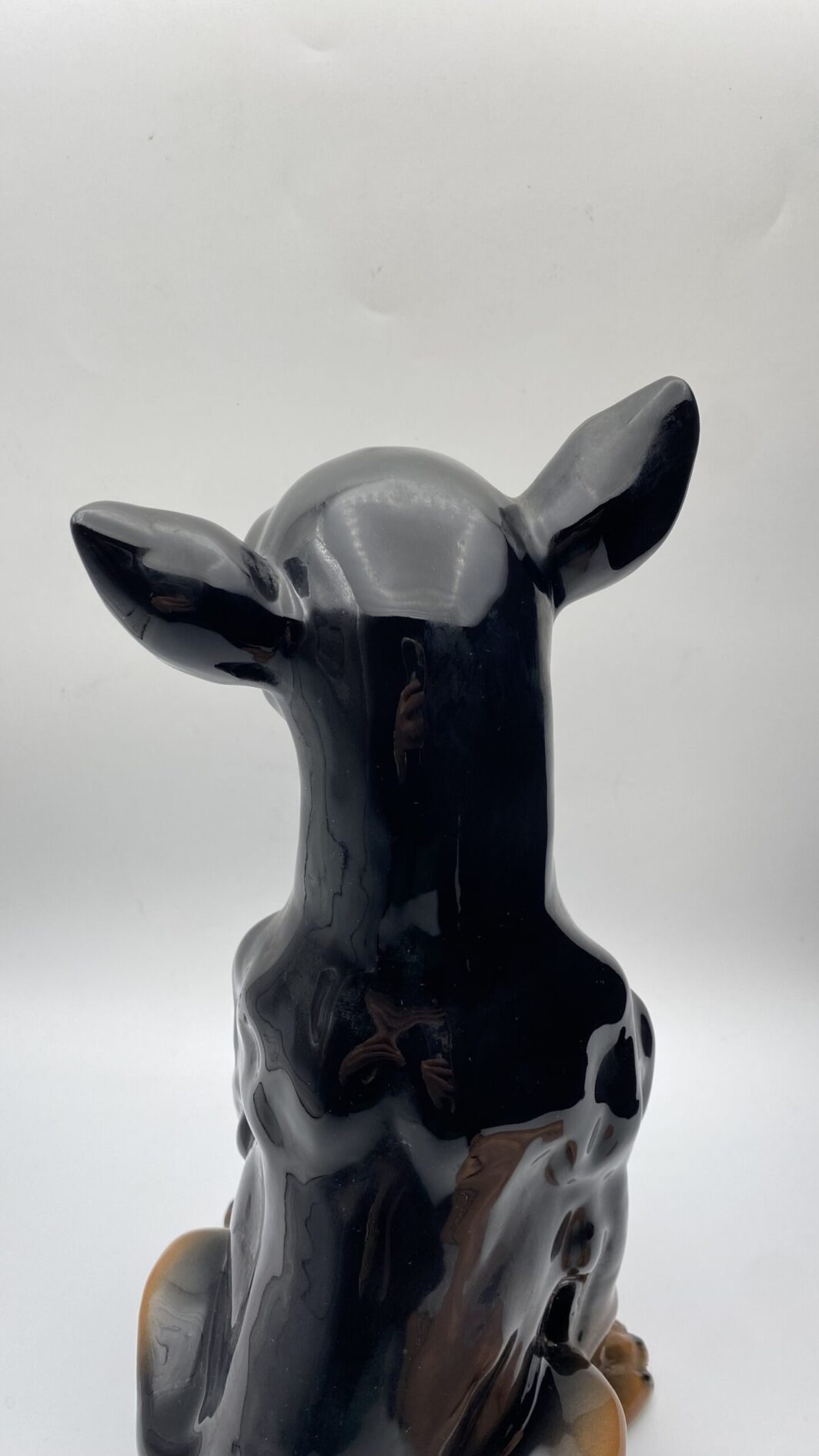 CANE PINCHER A GRANDEZZA NATURALE, IN PORCELLANA STAFFORDSHIRE. ANNI ‘50/‘70 - immagine 10