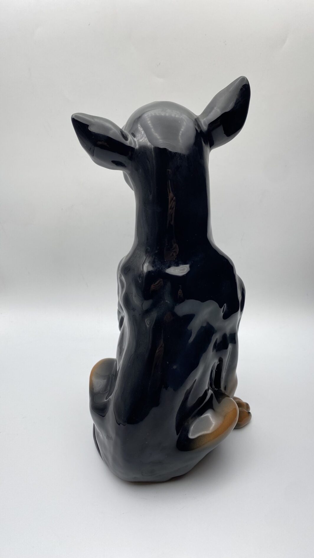 CANE PINCHER A GRANDEZZA NATURALE, IN PORCELLANA STAFFORDSHIRE. ANNI ‘50/‘70 - immagine 11