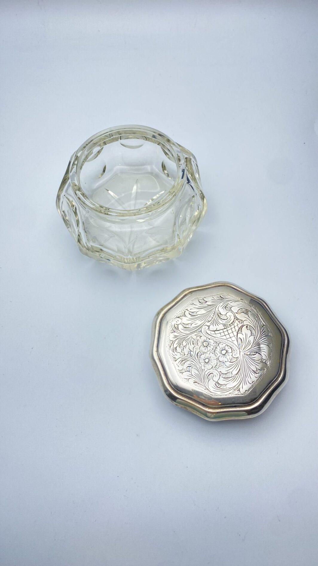 SCATOLA IN ARGENTO E CRISTALLO, FINE XIX secolo, INIZI XX sec. - immagine 7