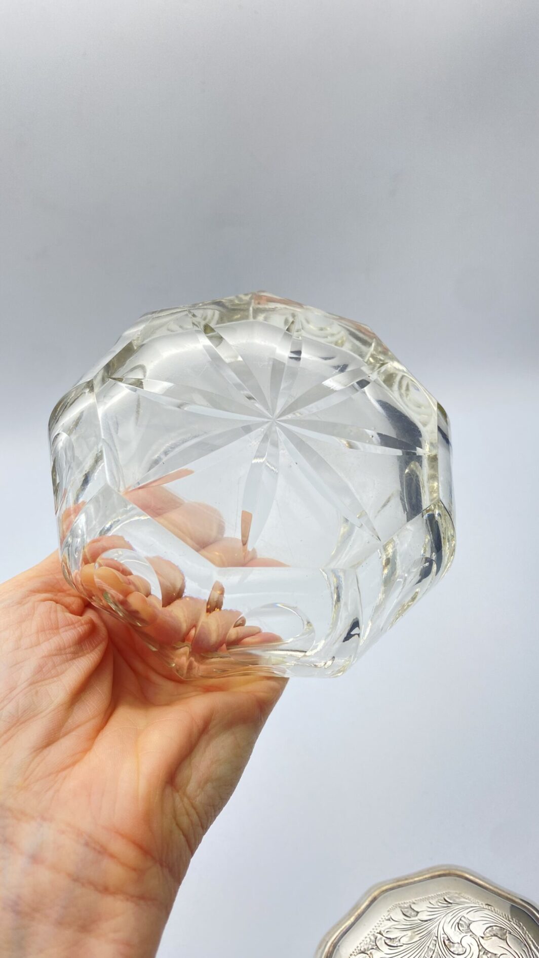 SCATOLA IN ARGENTO E CRISTALLO, FINE XIX secolo, INIZI XX sec. - immagine 6