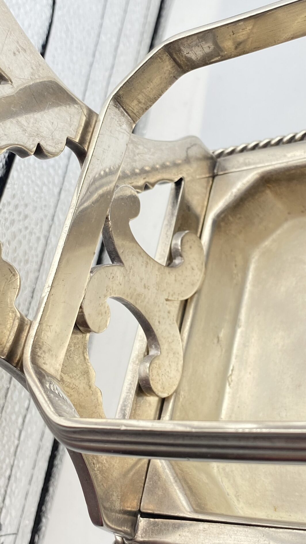 TANTALUS IN SHEFFIELD, ARGENTO 925 E CRISTALLO, FIRMATO WALKER & HALL. ANNO 1904 - immagine 9