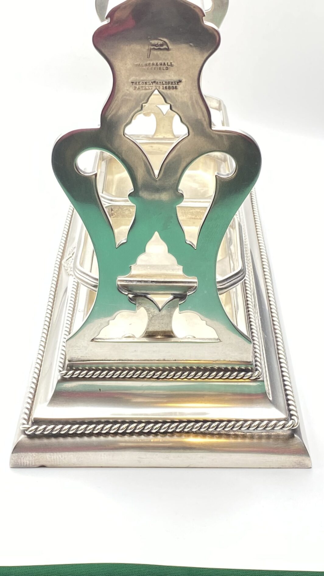TANTALUS IN SHEFFIELD, ARGENTO 925 E CRISTALLO, FIRMATO WALKER & HALL. ANNO 1904 - immagine 12