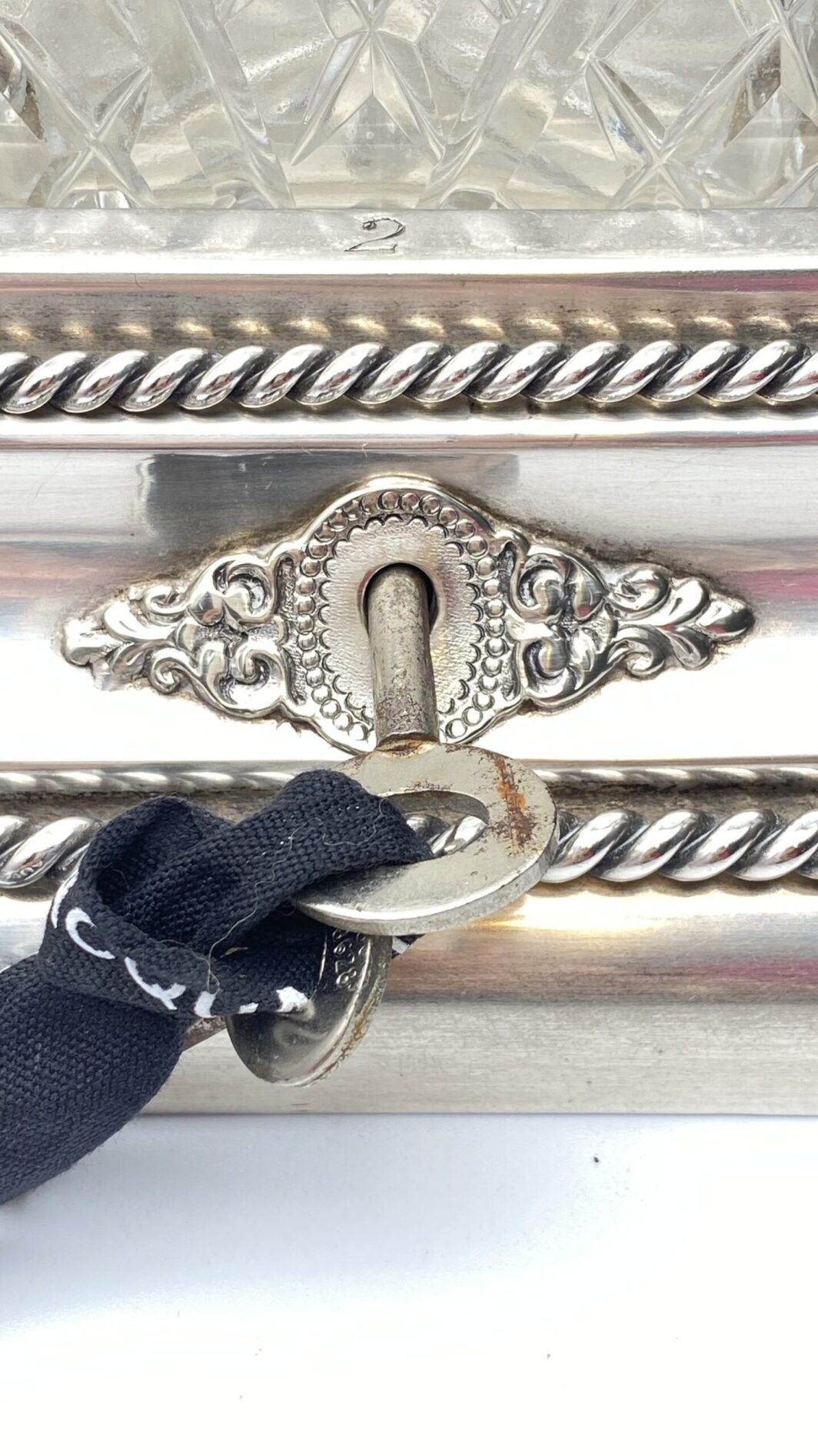 TANTALUS IN SHEFFIELD, ARGENTO 925 E CRISTALLO, FIRMATO WALKER & HALL. ANNO 1904 - immagine 49