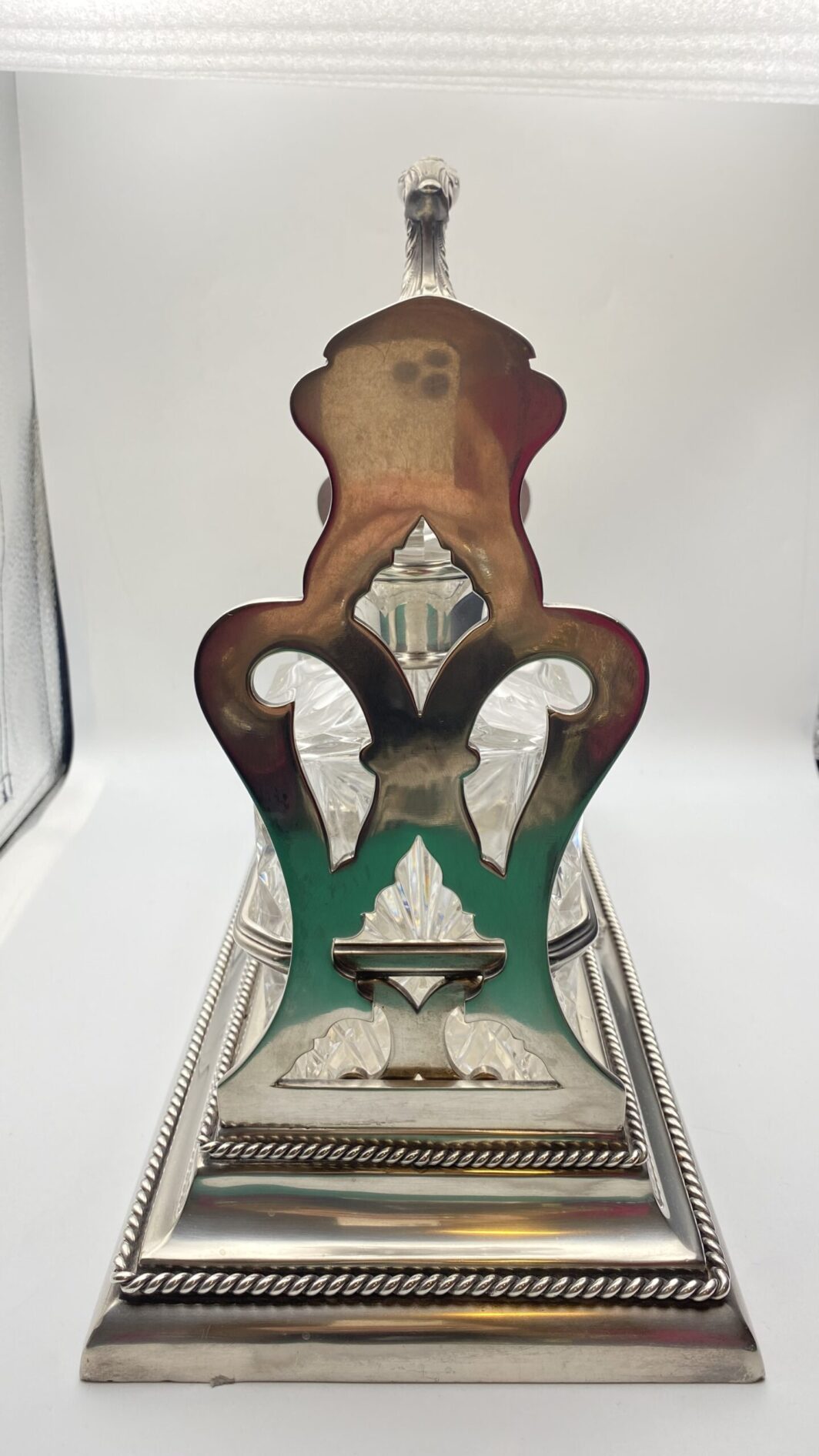 TANTALUS IN SHEFFIELD, ARGENTO 925 E CRISTALLO, FIRMATO WALKER & HALL. ANNO 1904 - immagine 50