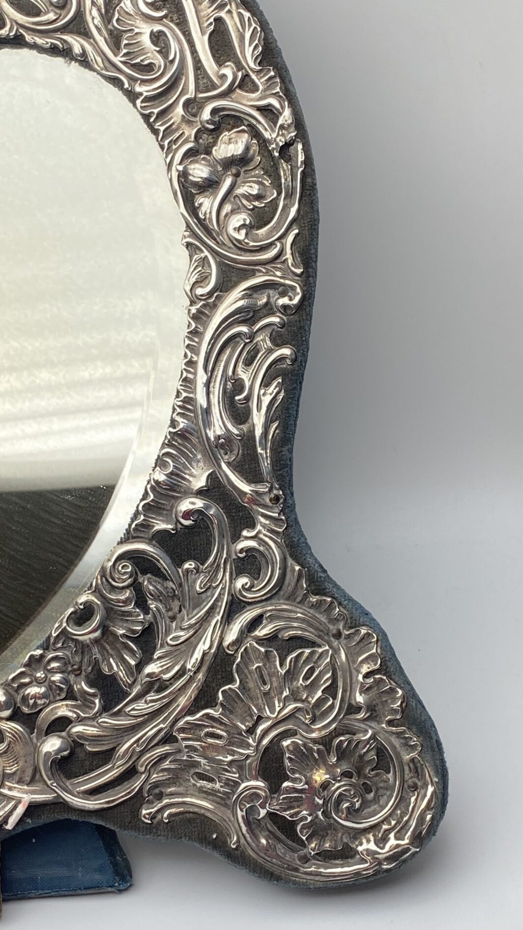 CORNICE A FORMA DI CUORE IN ARGENTO. BIRMINGHAM ANNO 1904 - immagine 8