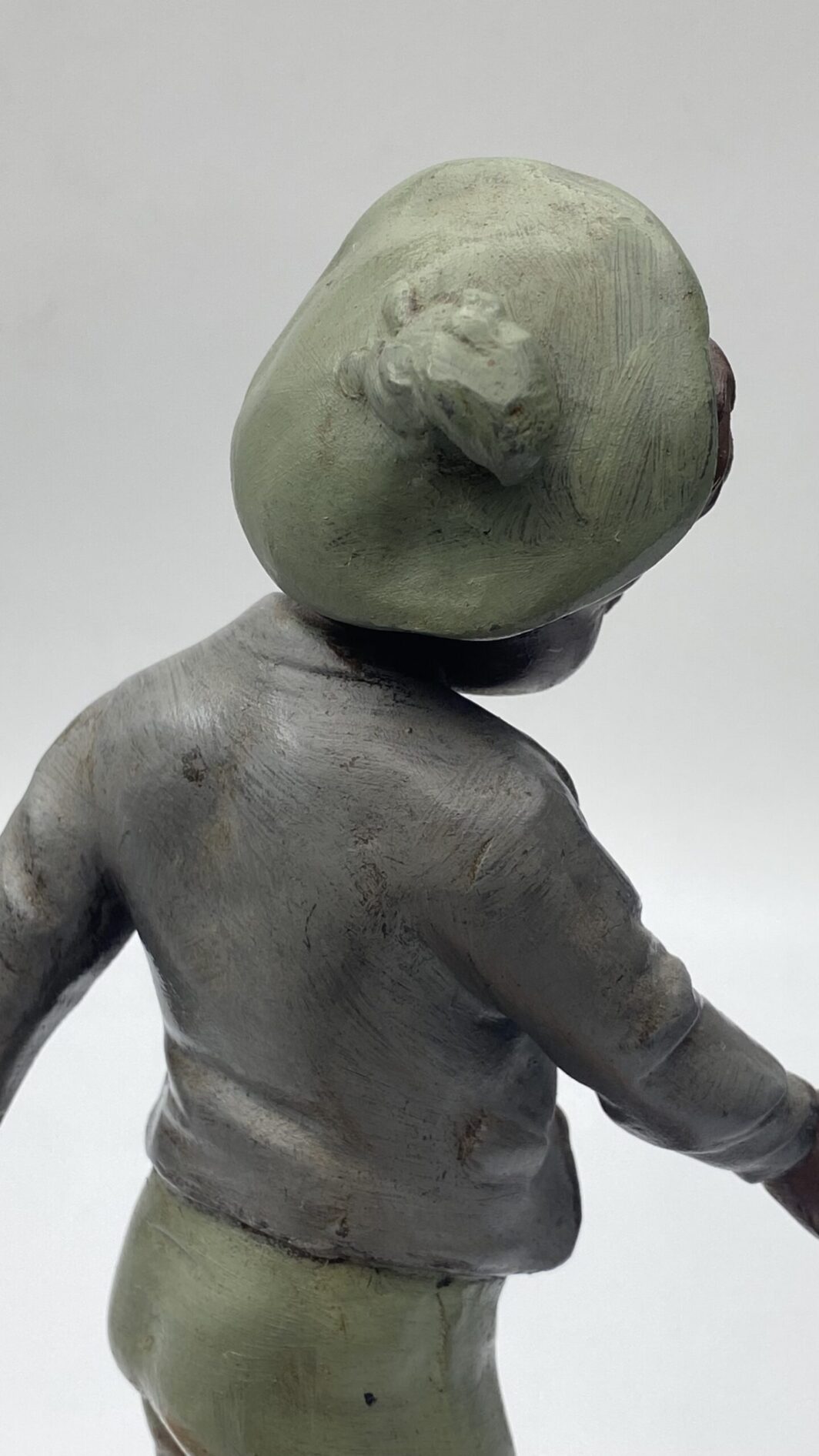 MONELLI ‘’SORTIE DE L’ECOLE’’ IN ANTIMONIO POLICROMO. SCULTORE GEO MAXIM (1885-1940) - immagine 10