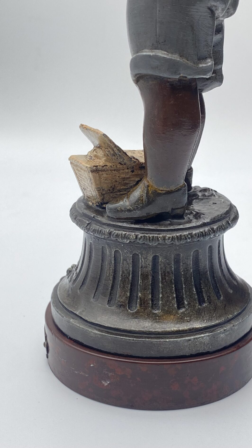MONELLI ‘’SORTIE DE L’ECOLE’’ IN ANTIMONIO POLICROMO. SCULTORE GEO MAXIM (1885-1940) - immagine 24