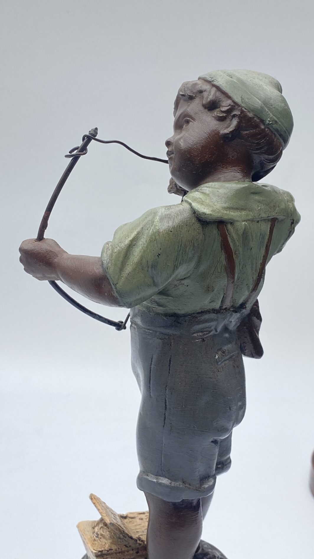MONELLI ‘’SORTIE DE L’ECOLE’’ IN ANTIMONIO POLICROMO. SCULTORE GEO MAXIM (1885-1940) - immagine 28