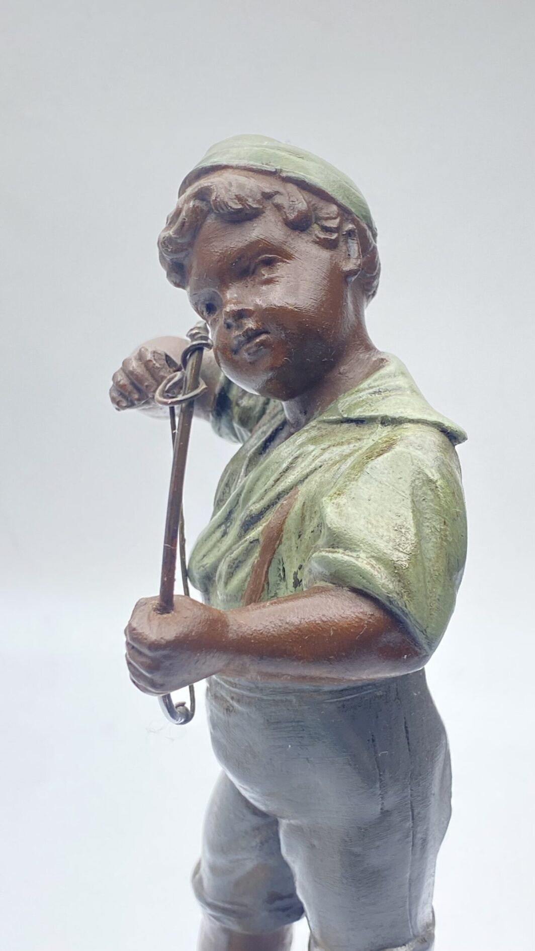 MONELLI ‘’SORTIE DE L’ECOLE’’ IN ANTIMONIO POLICROMO. SCULTORE GEO MAXIM (1885-1940) - immagine 25