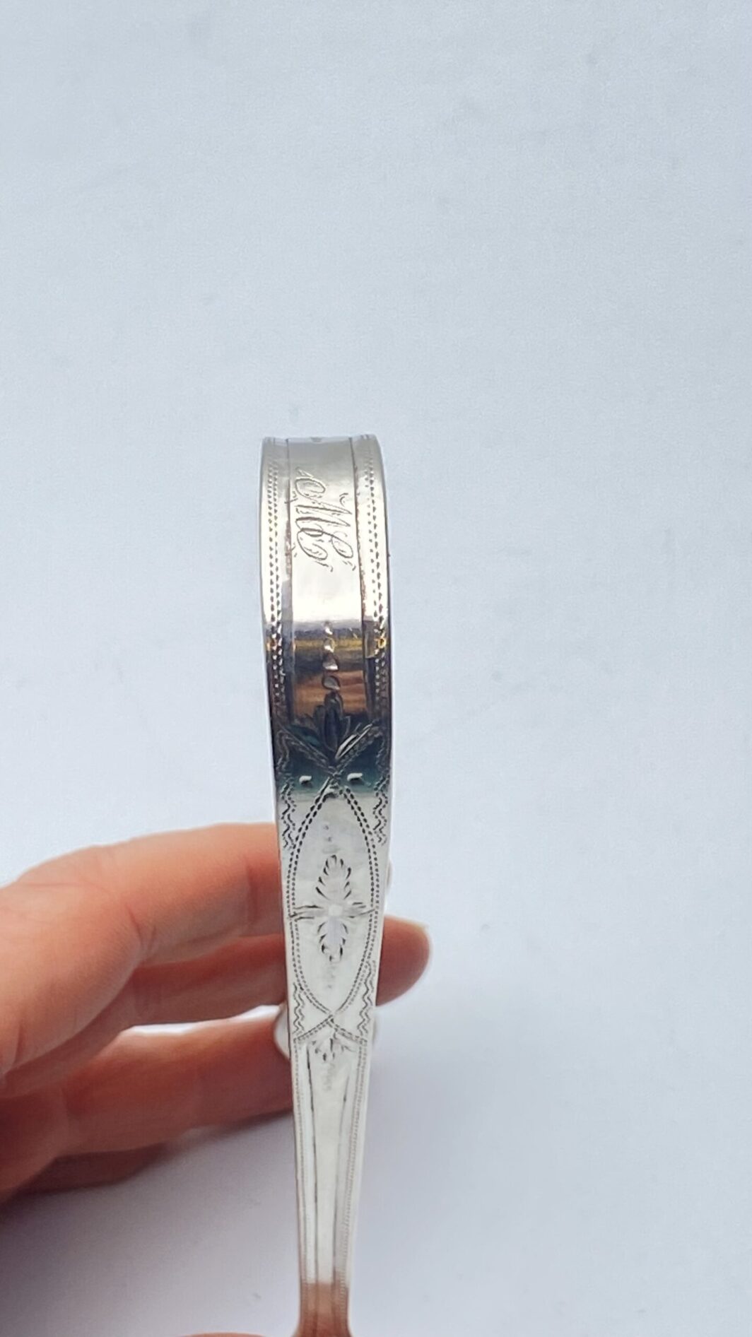 PINZA PER ZOLLETTE O PICCOLA PASTICCERIA, IN ARGENTO. LONDRA, ANNO 1802 - immagine 7