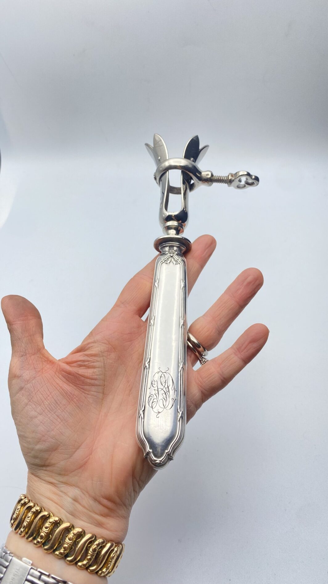 PINCE A GIGOT CON IMPUGNATURA IN ARGENTO. FRANCIA XIX sec. - immagine 3