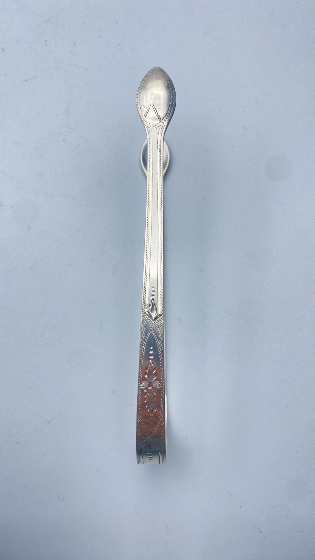 PINZA PER ZOLLETTE O PICCOLA PASTICCERIA, IN ARGENTO. LONDRA, ANNO 1802