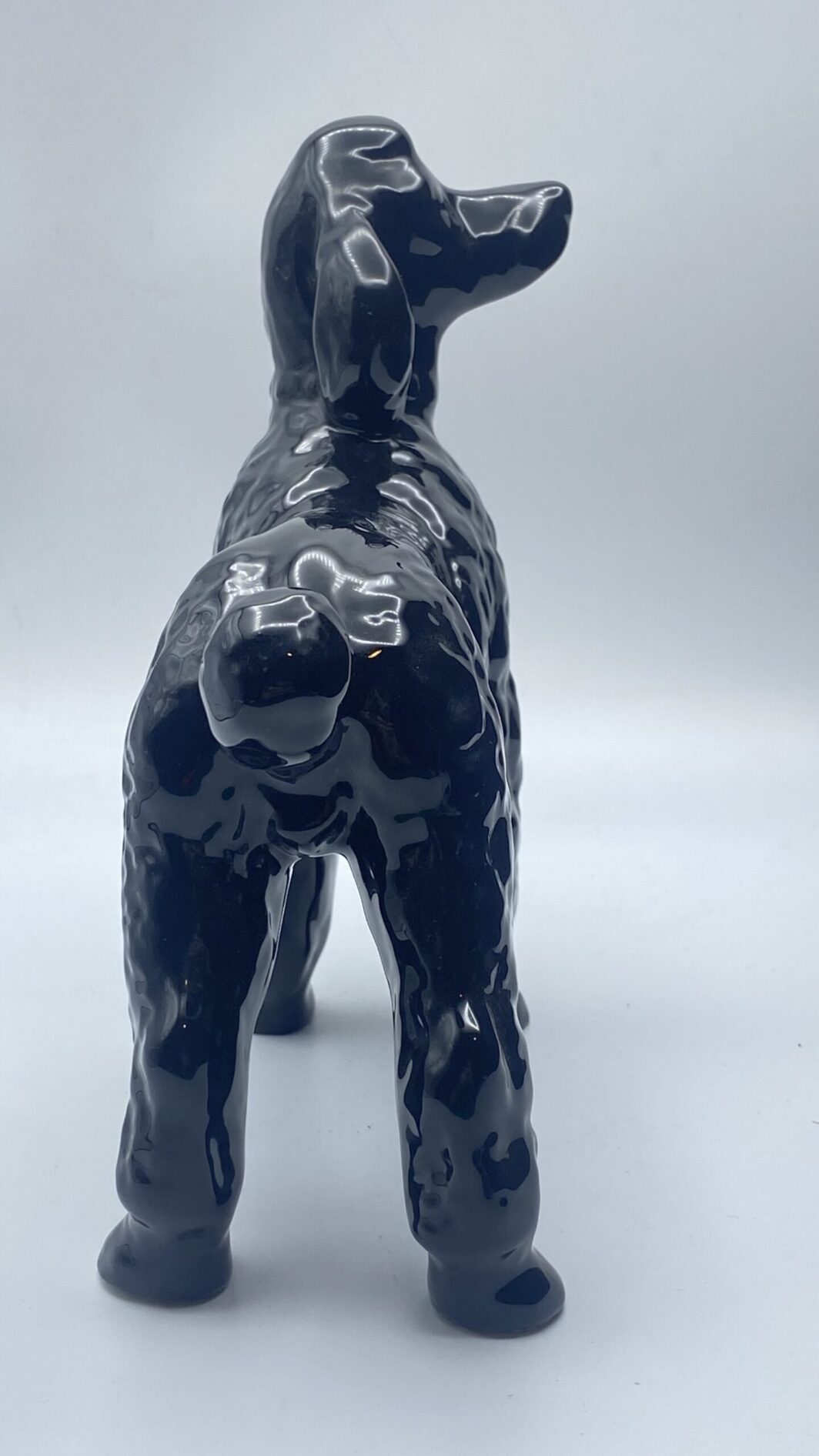CANE BARBONE GIGANTE IN PORCELLANA VINTAGE ANNI ‘30. - immagine 4