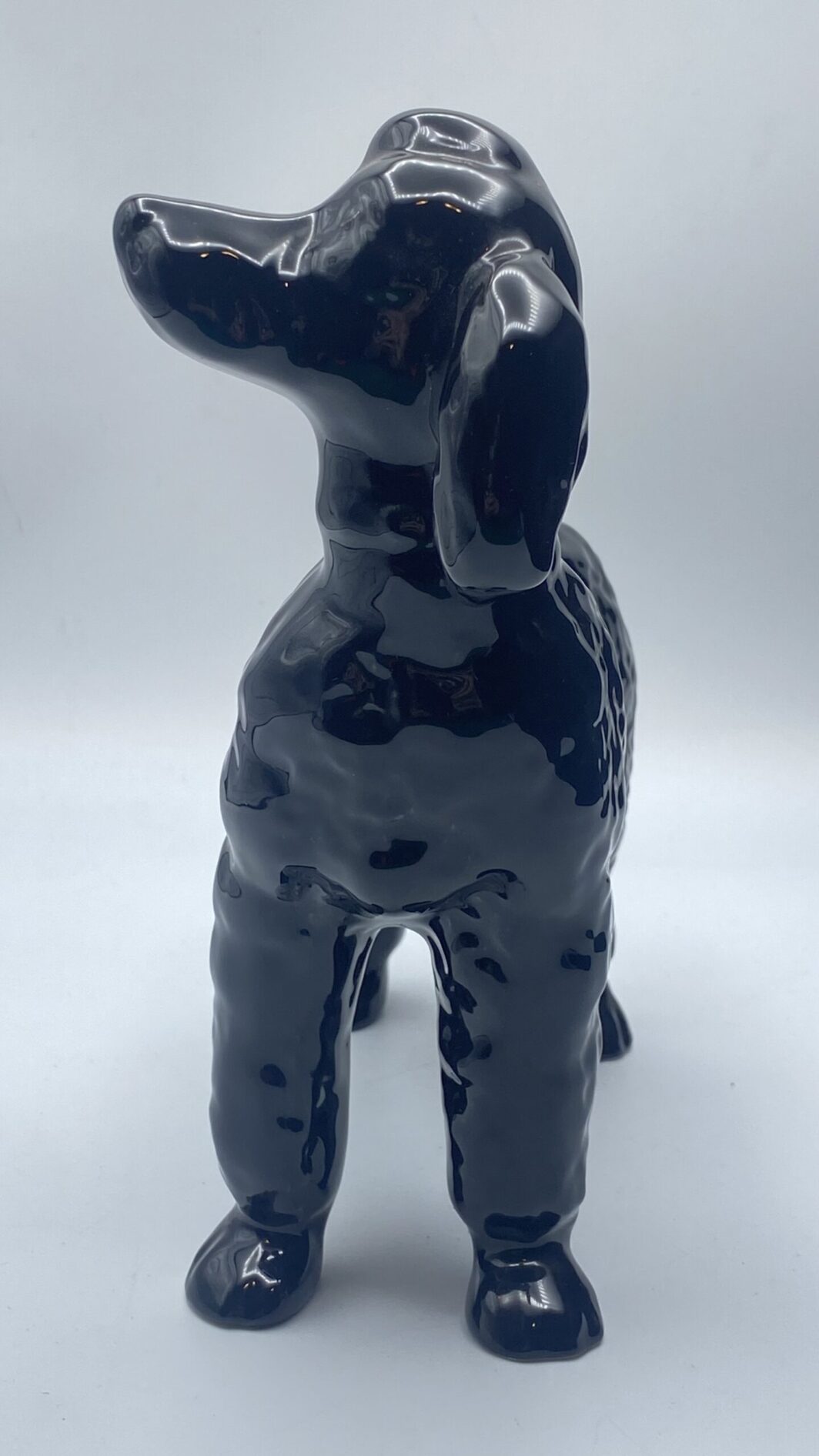 CANE BARBONE GIGANTE IN PORCELLANA VINTAGE ANNI ‘30. - immagine 8