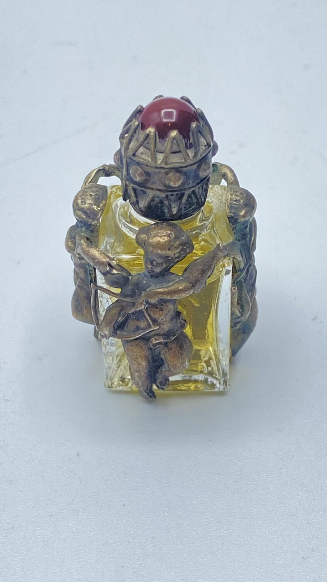 PORTAPROFUMO IN PINCHBECK, VETRO E AGATA. PRIMI ‘900 - immagine 9