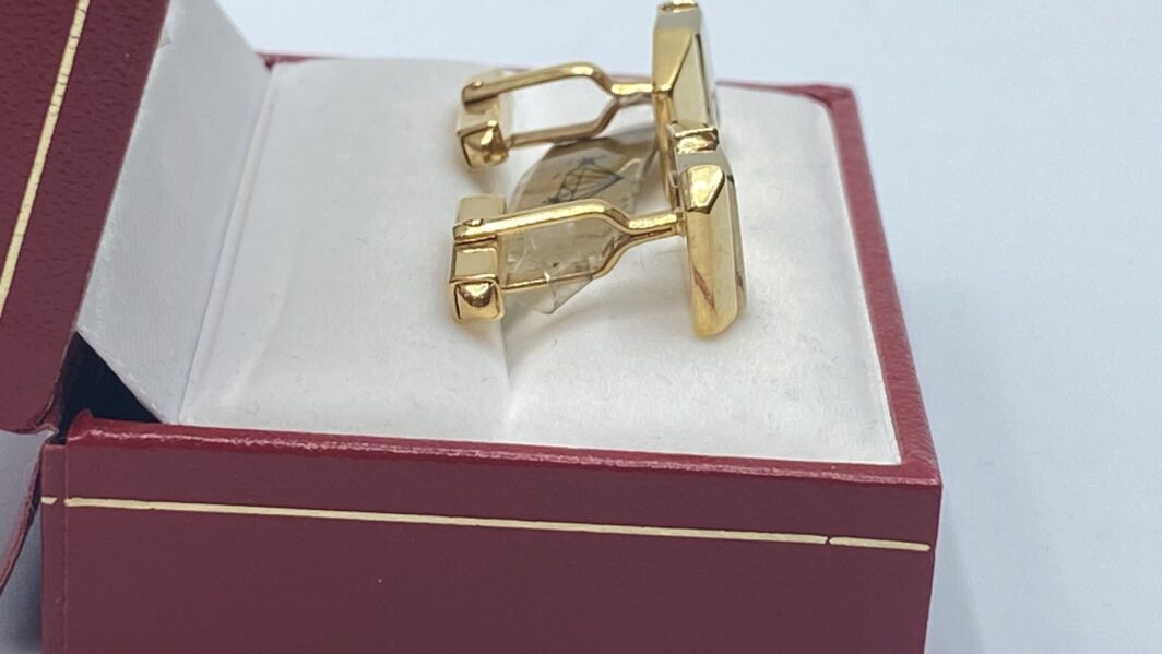 PAIO DI GEMELLI VINTAGE, IN ORO E BRILLANTI. ANNI ‘60 - immagine 6
