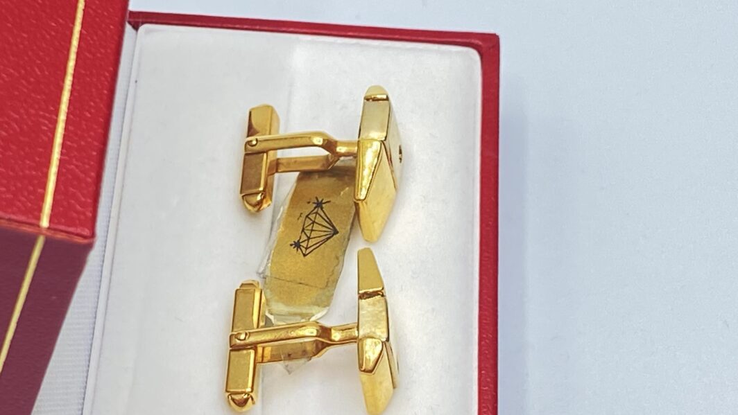 PAIO DI GEMELLI VINTAGE, IN ORO E BRILLANTI. ANNI ‘60 - immagine 7