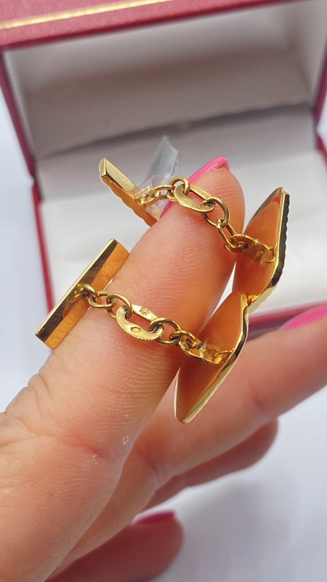 PAIO DI GEMELLI IN ORO 18 KT. ART DECO 1920-1930 - immagine 4