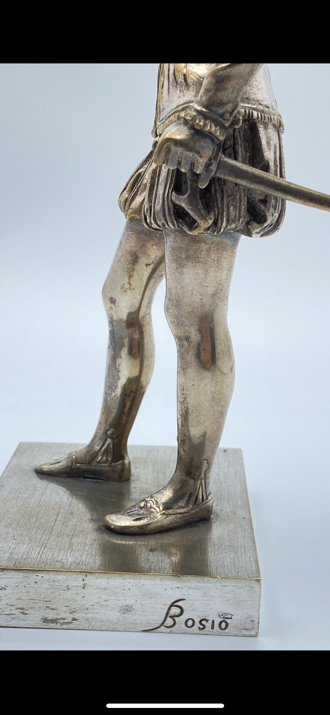 D’APRÈS FRANÇOIS JOSEPH BOSIO. GIOVANE ENRICO IV IN BRONZO ARGENTATO - immagine 17
