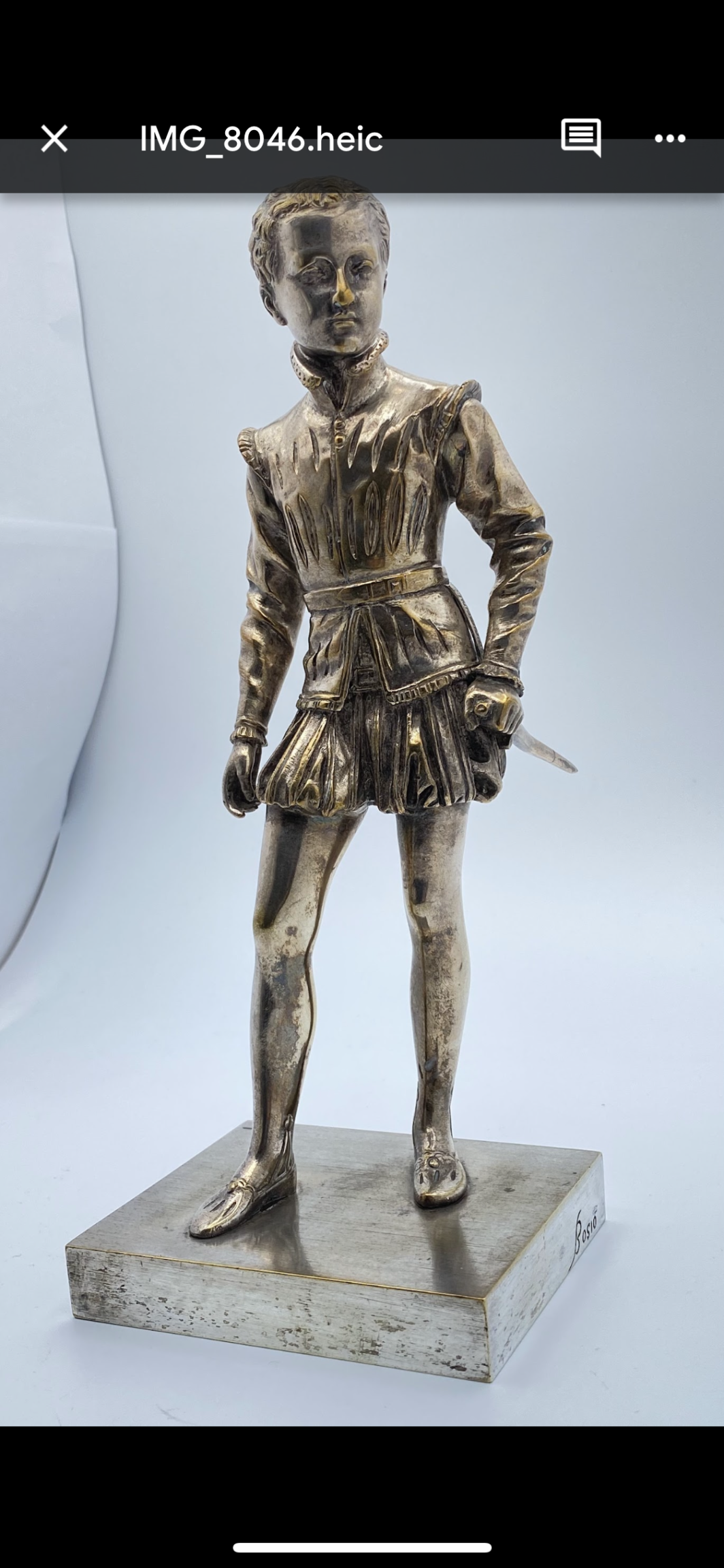 D’APRÈS FRANÇOIS JOSEPH BOSIO. GIOVANE ENRICO IV IN BRONZO ARGENTATO - immagine 9