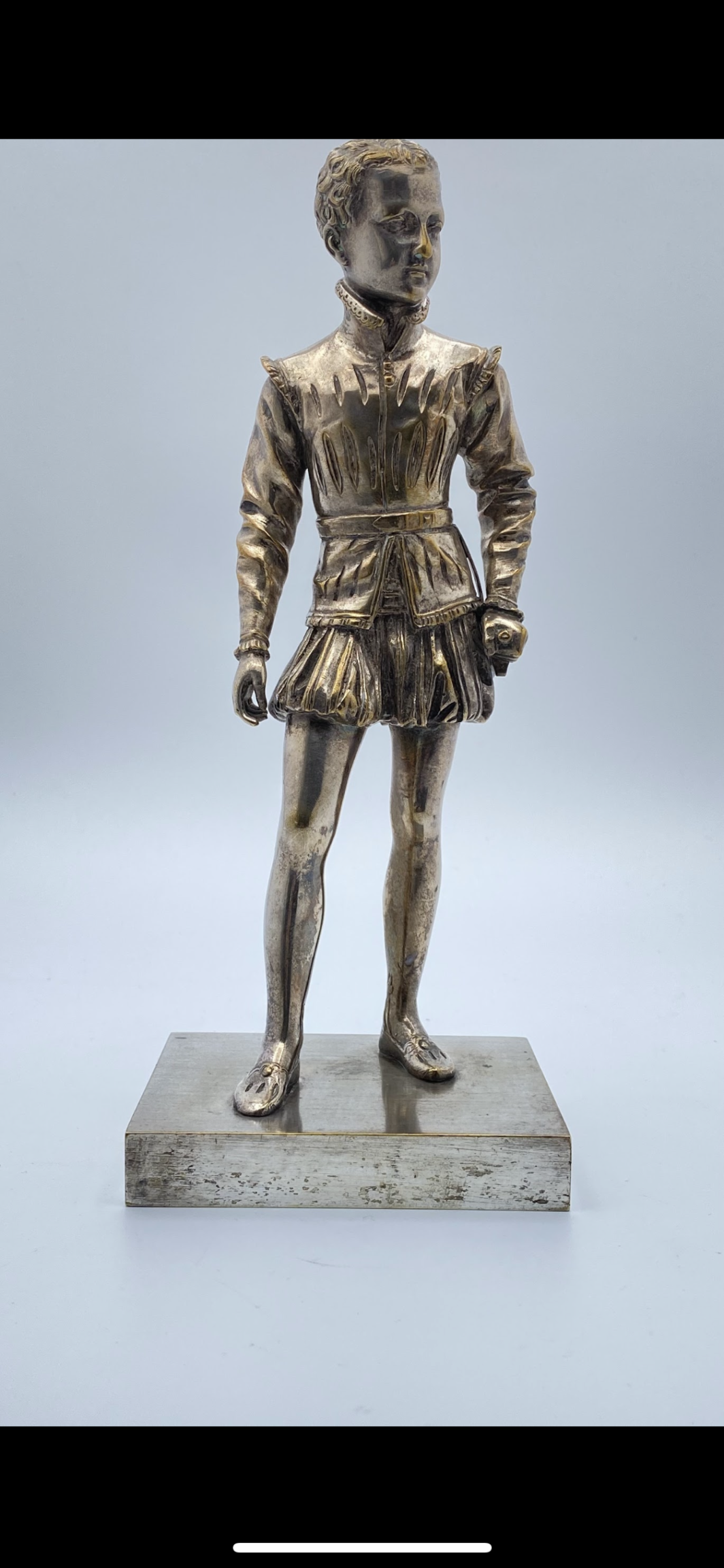 D’APRÈS FRANÇOIS JOSEPH BOSIO. GIOVANE ENRICO IV IN BRONZO ARGENTATO - immagine 6