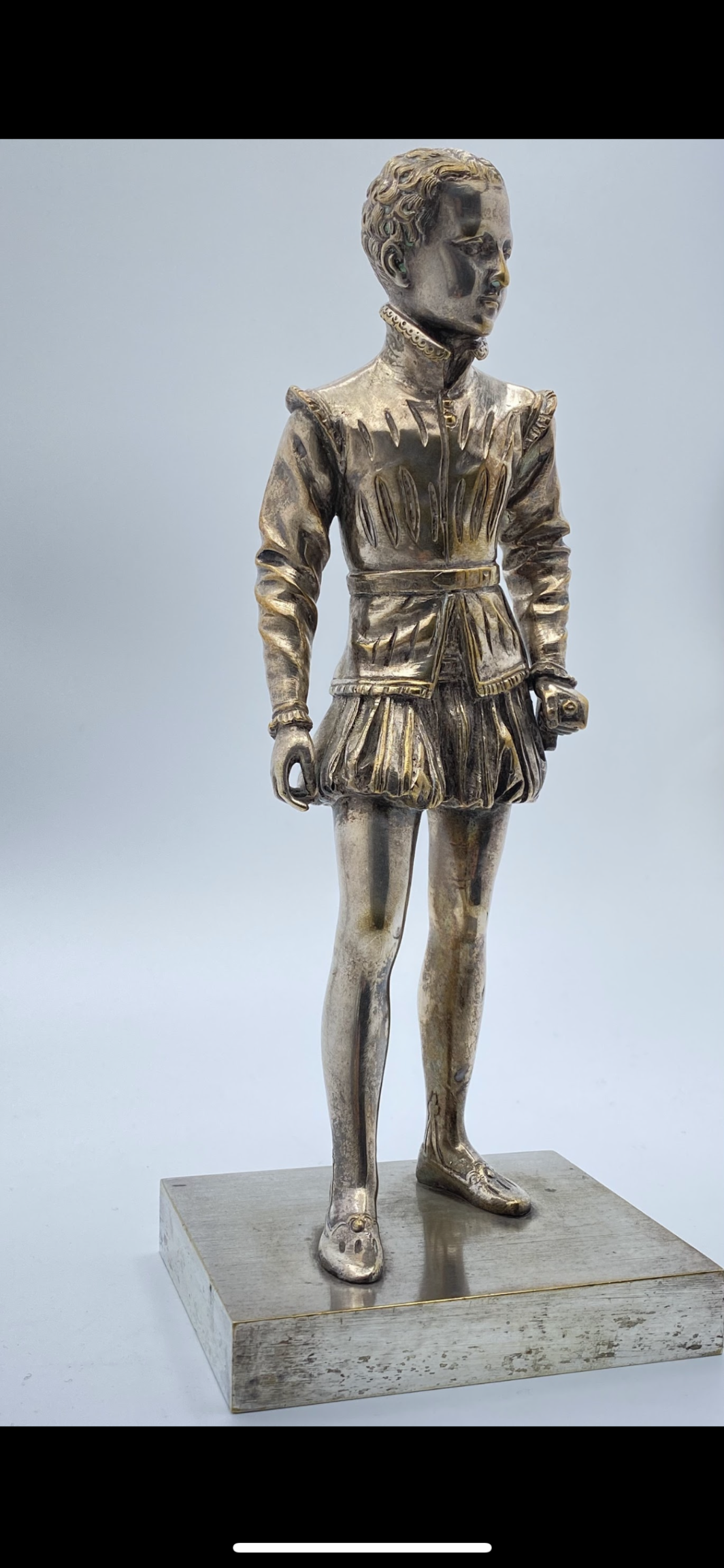 D’APRÈS FRANÇOIS JOSEPH BOSIO. GIOVANE ENRICO IV IN BRONZO ARGENTATO - immagine 5