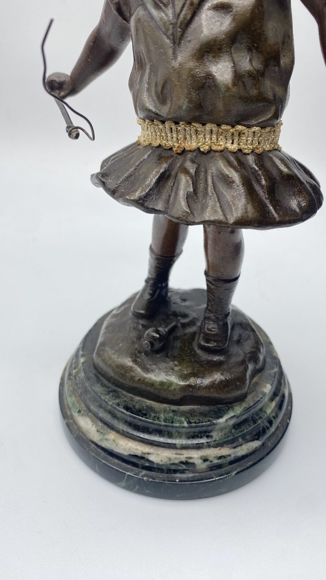 BAMBINA CHE GIOCA CON LA TROTTOLA. RUFFONY (1846-1925) - immagine 16