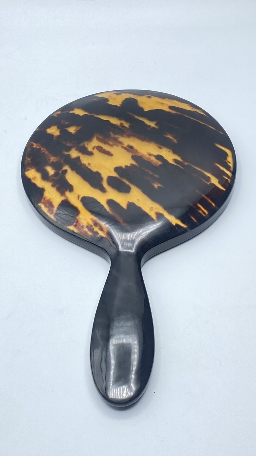 SPECCHIO VINTAGE IN BACHELITE TARTARUGATA. ITALIA, ART DECO, ANNI ‘20/‘30