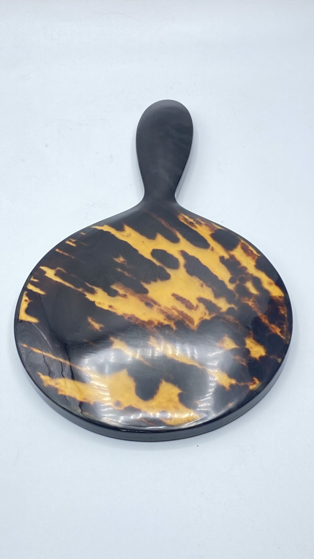 SPECCHIO VINTAGE IN BACHELITE TARTARUGATA. ITALIA, ART DECO, ANNI ‘20/‘30 - immagine 3