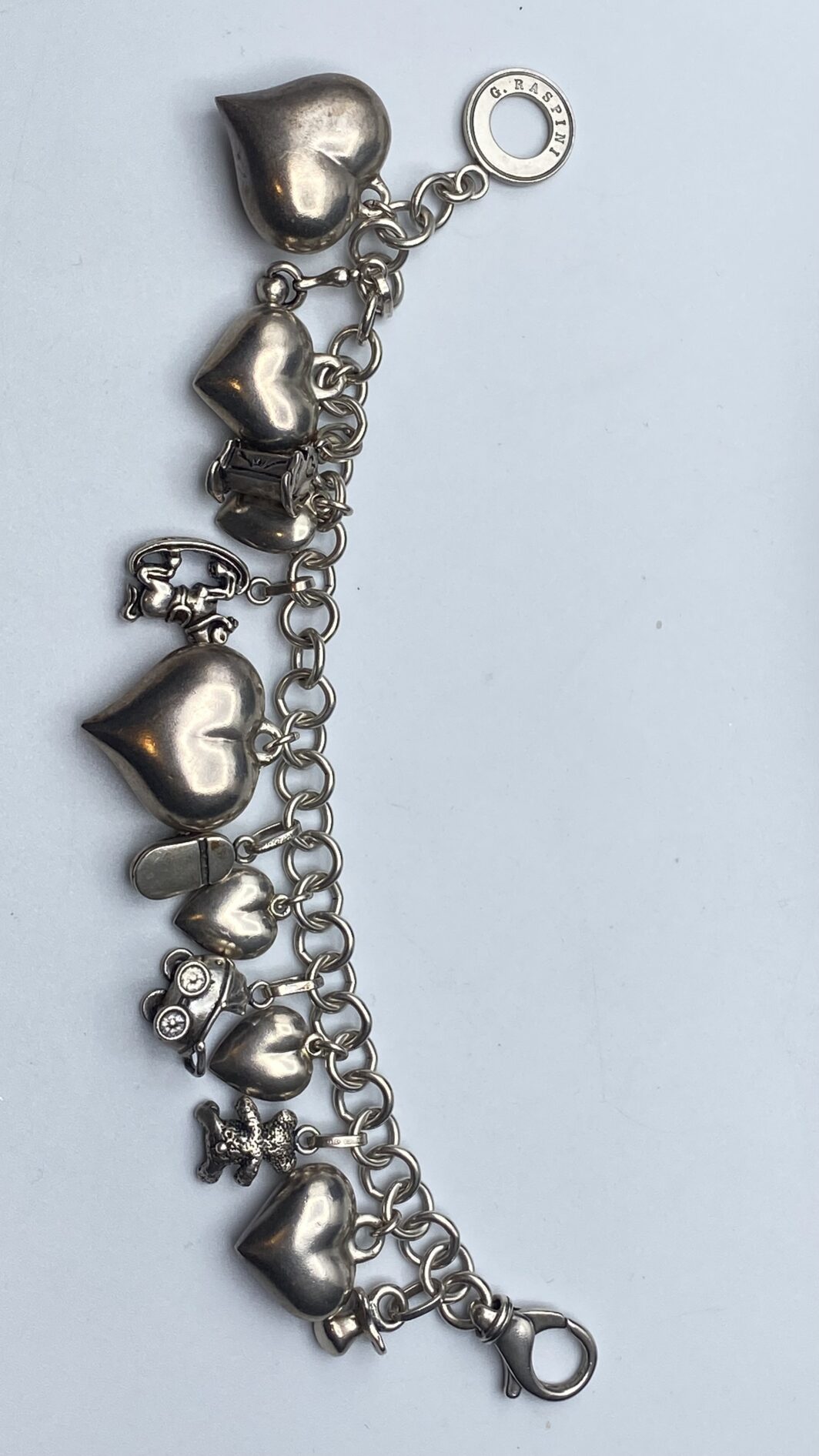 BRACCIALE VINTAGE IN ARGENTO FIRMATO G.RASPINI. ITALIA, ANNI ‘80. - immagine 5