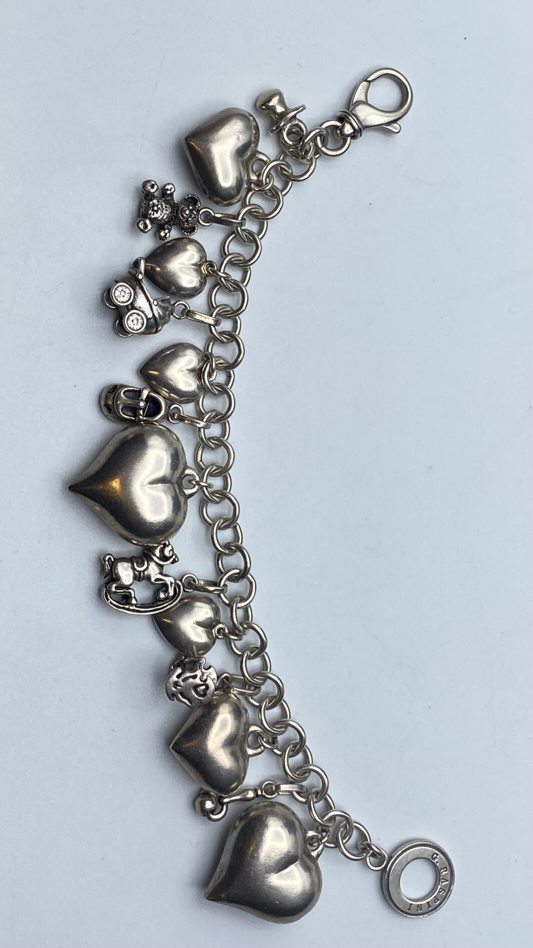 BRACCIALE VINTAGE IN ARGENTO FIRMATO G.RASPINI. ITALIA, ANNI ‘80. - immagine 4