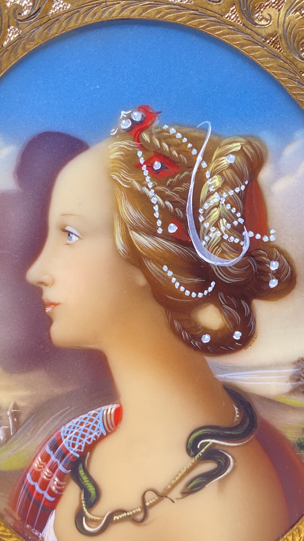 PIETRO DI COSIMO D’APRÈS SIMONETTA VESPUCCI SU CELLULOIDE. EPOCA FINE XIX sec. - immagine 6