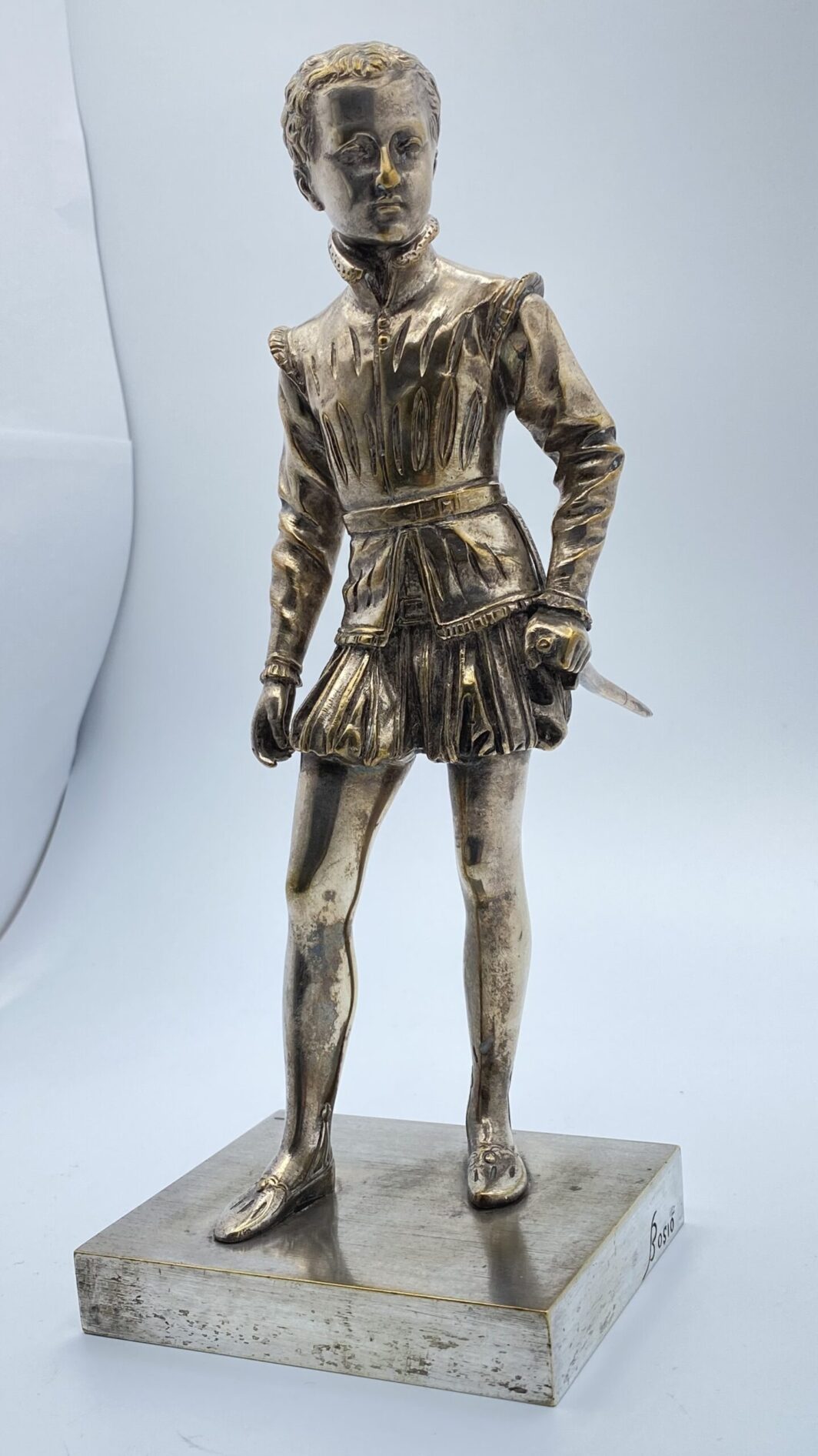 D’APRÈS FRANÇOIS JOSEPH BOSIO. GIOVANE ENRICO IV IN BRONZO ARGENTATO - immagine 44