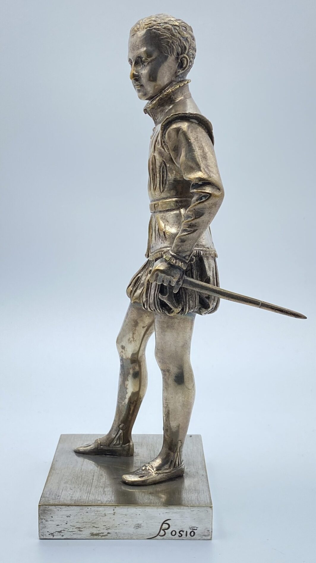 D’APRÈS FRANÇOIS JOSEPH BOSIO. GIOVANE ENRICO IV IN BRONZO ARGENTATO - immagine 37
