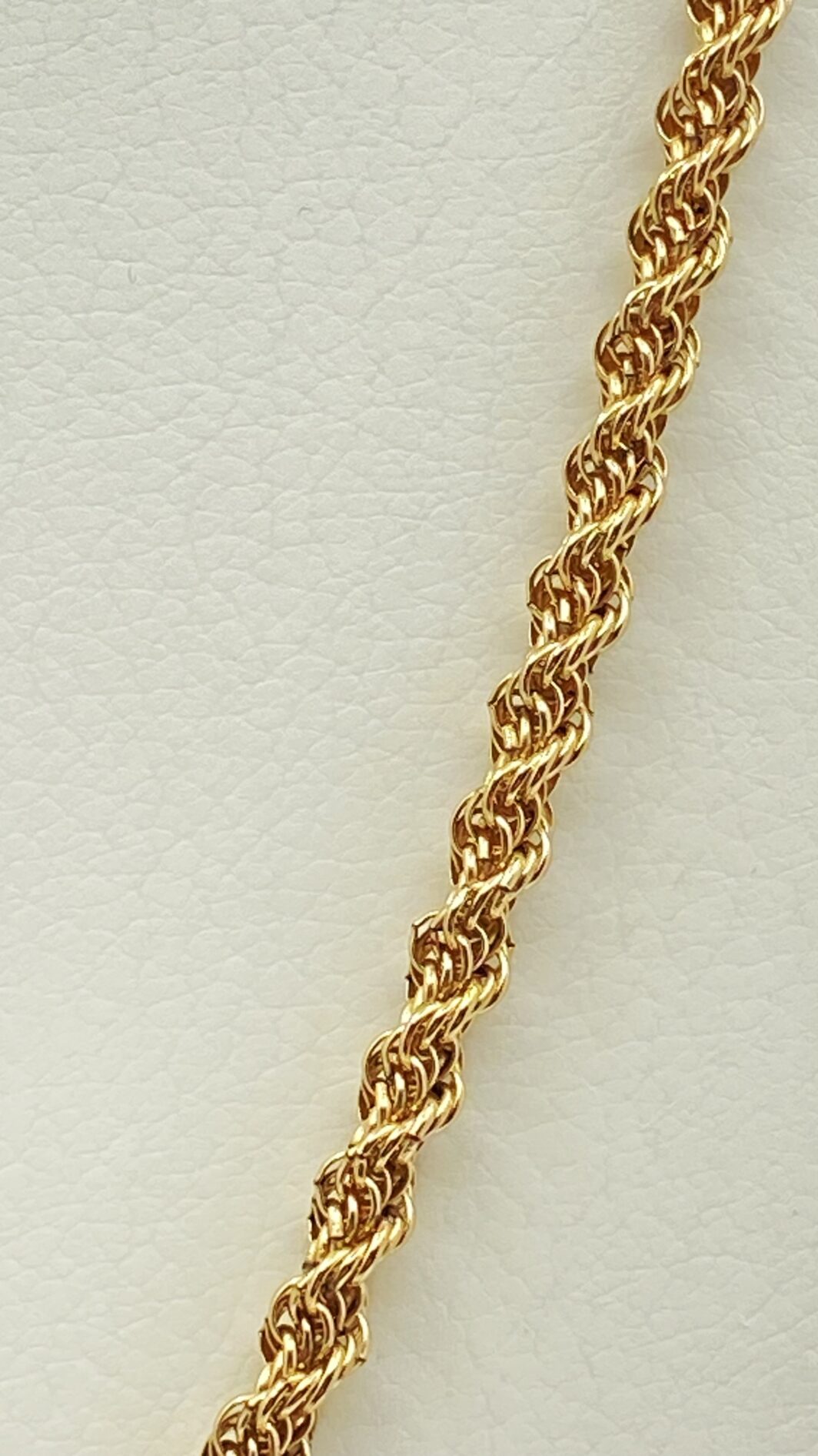BELLISSIMA COLLANA VINTAGE A TORCHON, IN METALLO GOLDTONE.  ANNI ‘80. - immagine 6