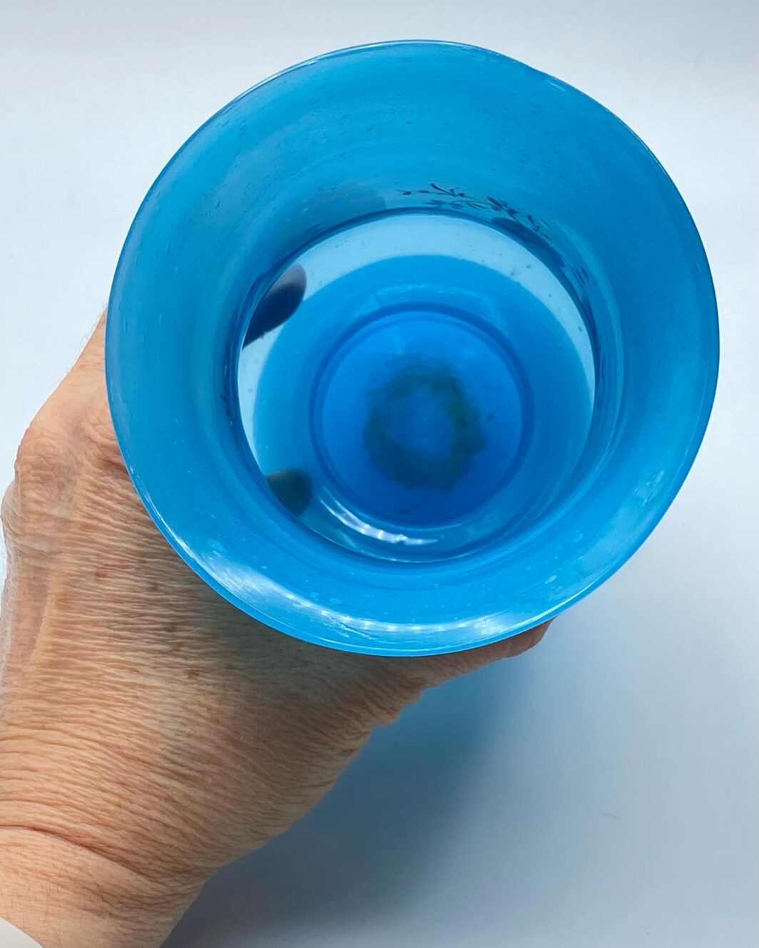 VASO IN OPALINE DIPINTA A MANO. FINE EPOCA VITTORIANA, XIX sec. - immagine 9