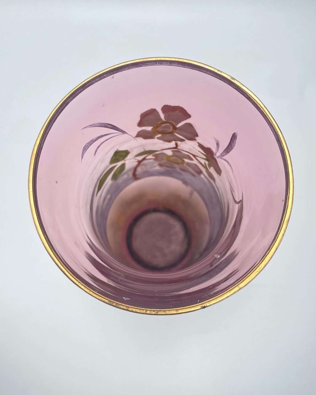 LEGRAS(1839-1916). VASO ART NOUVEAU CON DECORAZIONE A SMALTO CON ROSE CANINE. - immagine 8