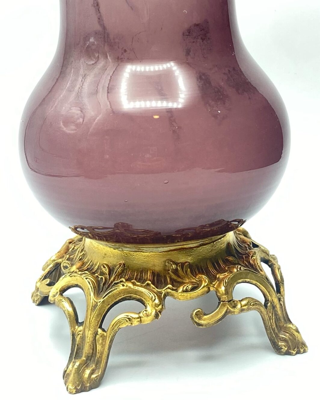 LEGRAS(1839-1916). VASO ART NOUVEAU CON DECORAZIONE A SMALTO CON ROSE CANINE. - immagine 10