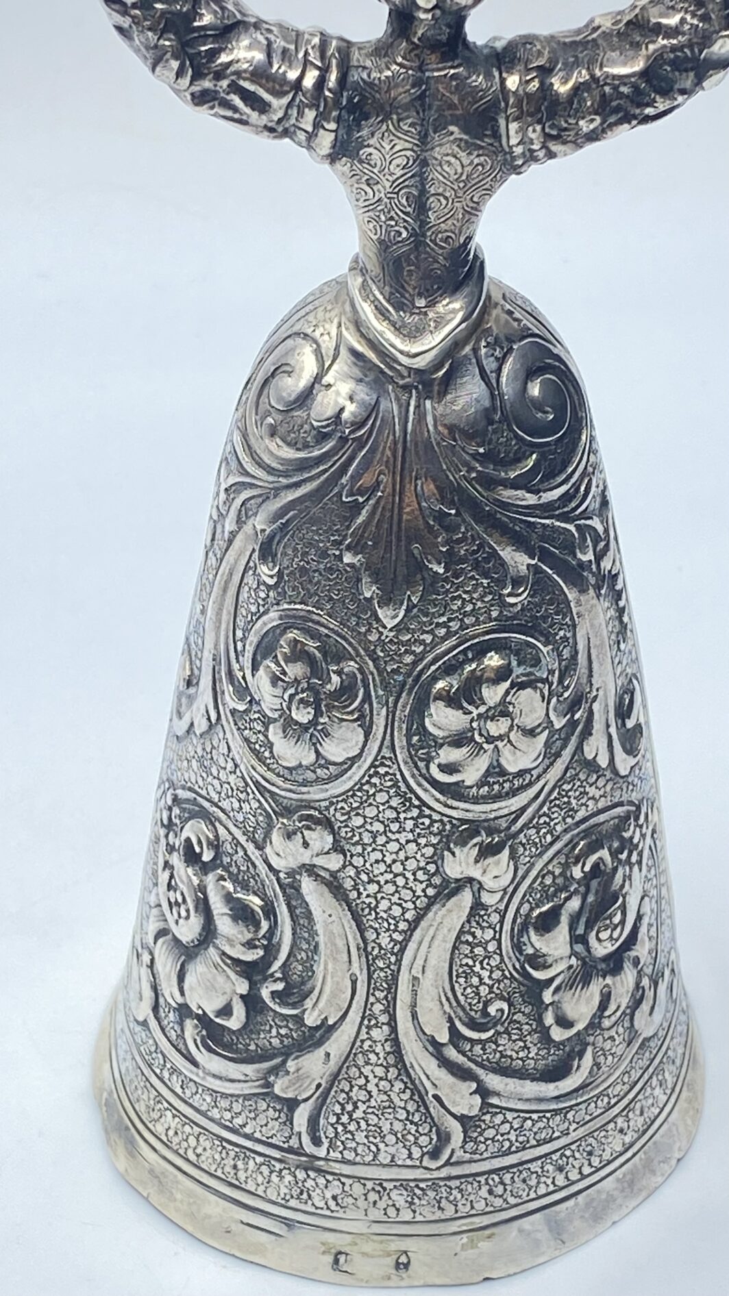 GRANDE COPPA DELL’AMORE IN ARGENTO. AUSTRIA UNGHERIA 1760 ca. - immagine 10