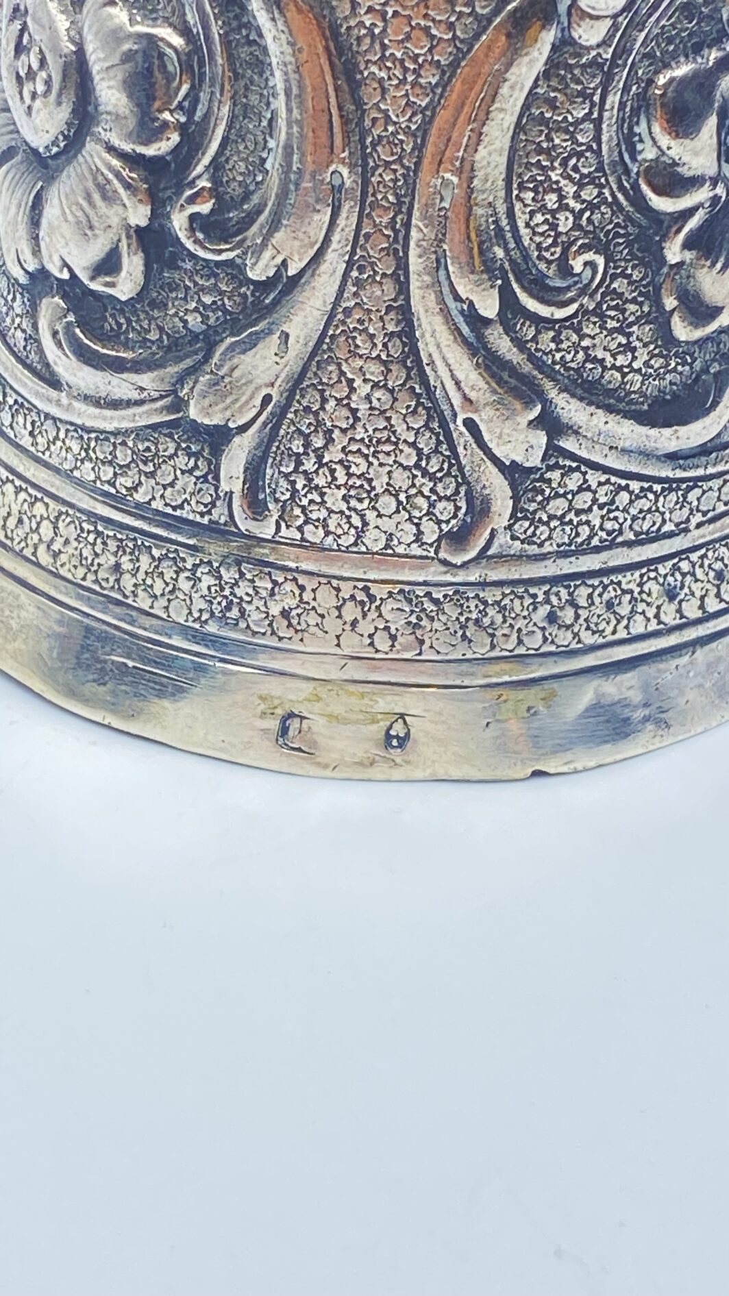 GRANDE COPPA DELL’AMORE IN ARGENTO. AUSTRIA UNGHERIA 1760 ca. - immagine 9