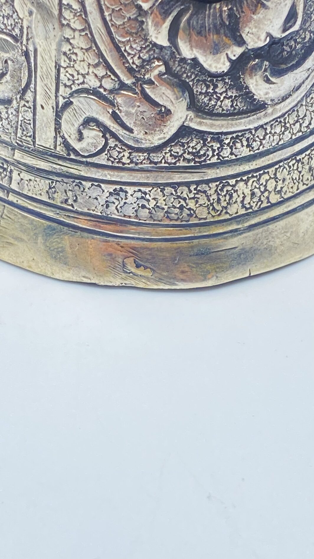 GRANDE COPPA DELL’AMORE IN ARGENTO. AUSTRIA UNGHERIA 1760 ca. - immagine 8