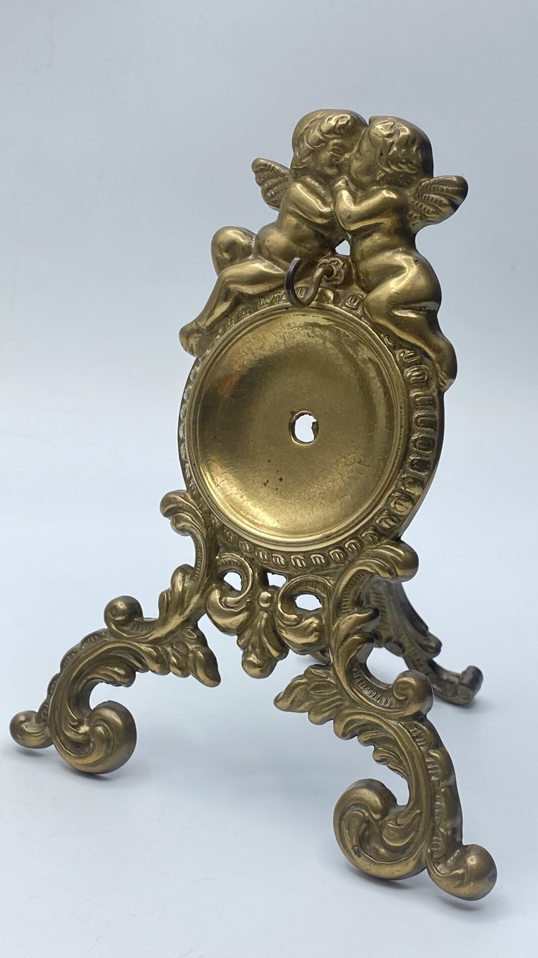 PAIO DI PORTAOROLOGI DA TASCHINO, PER COMODINO O SCRITTOIO, IN BRONZO DORATO. FRANCIA, XIX sec. - immagine 3