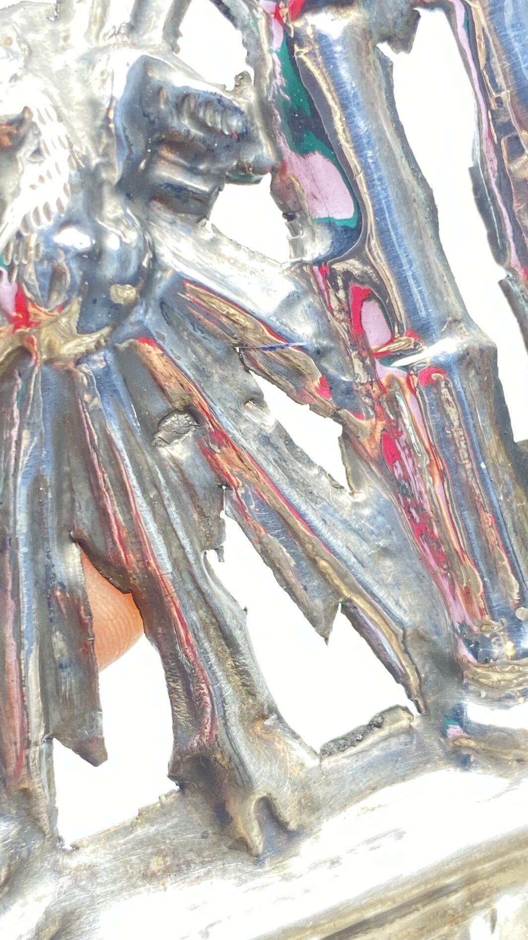STRAORDINARIA ACQUASANTIERA IN ARGENTO. NAPOLI, FINE ‘700 - immagine 5