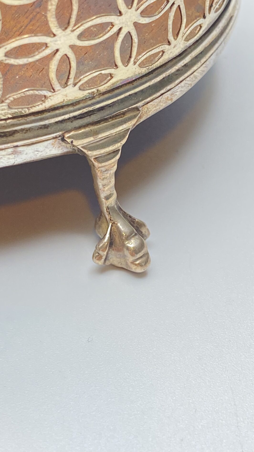 ANTICHISSIMA CRUETTE IN ARGENTO E CRISTALLO, BOLLI CITTA' DI LONDRA, 1757 - immagine 24