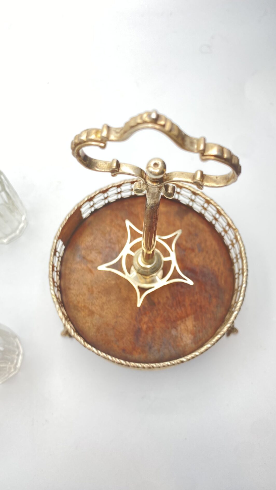 ANTICHISSIMA CRUETTE IN ARGENTO E CRISTALLO, BOLLI CITTA' DI LONDRA, 1757 - immagine 22