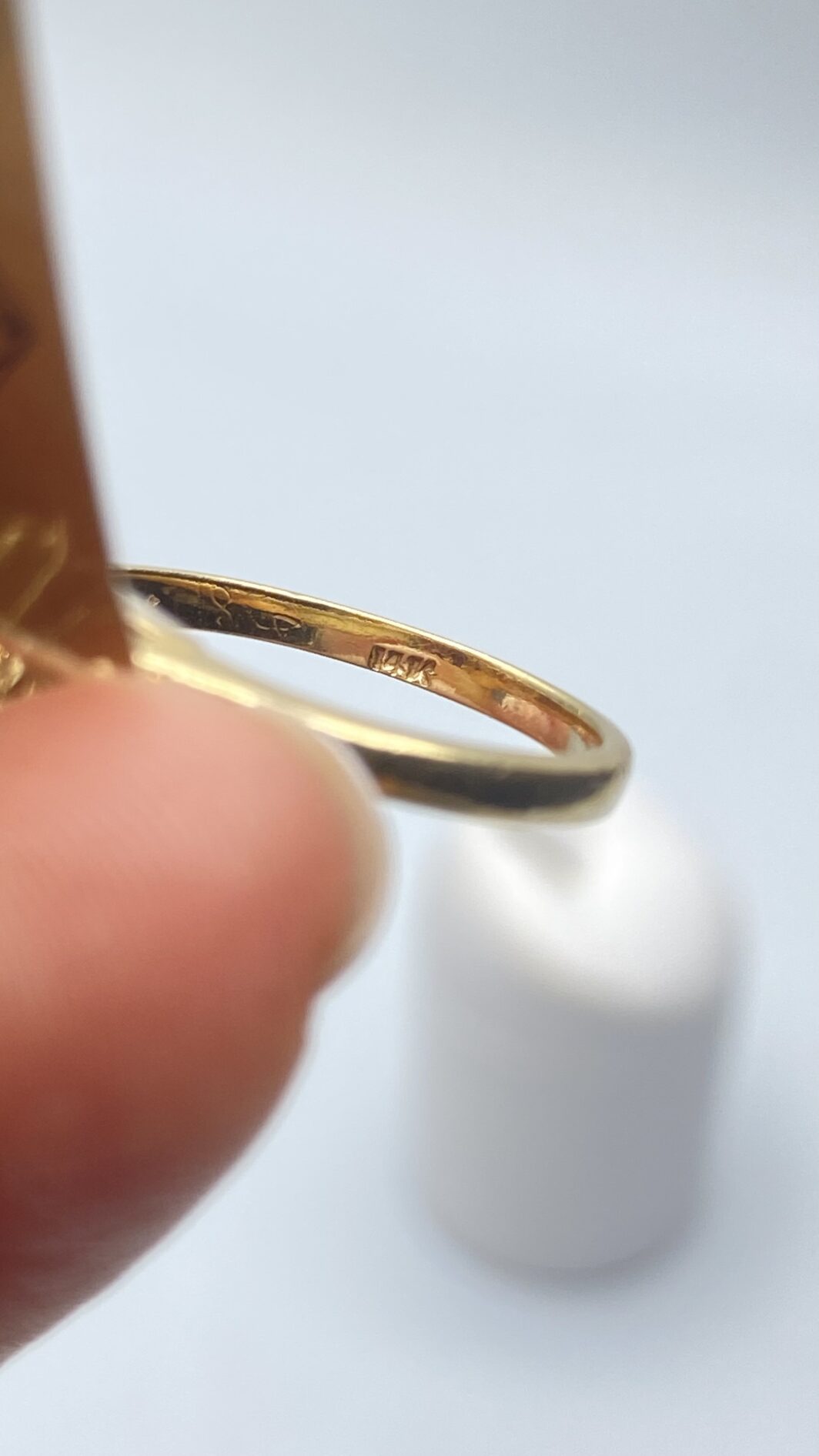 ANELLO VINTAGE ANNI ‘50, CON RUBINI E BRILLANTI, IN ORO 14KT. - immagine 4