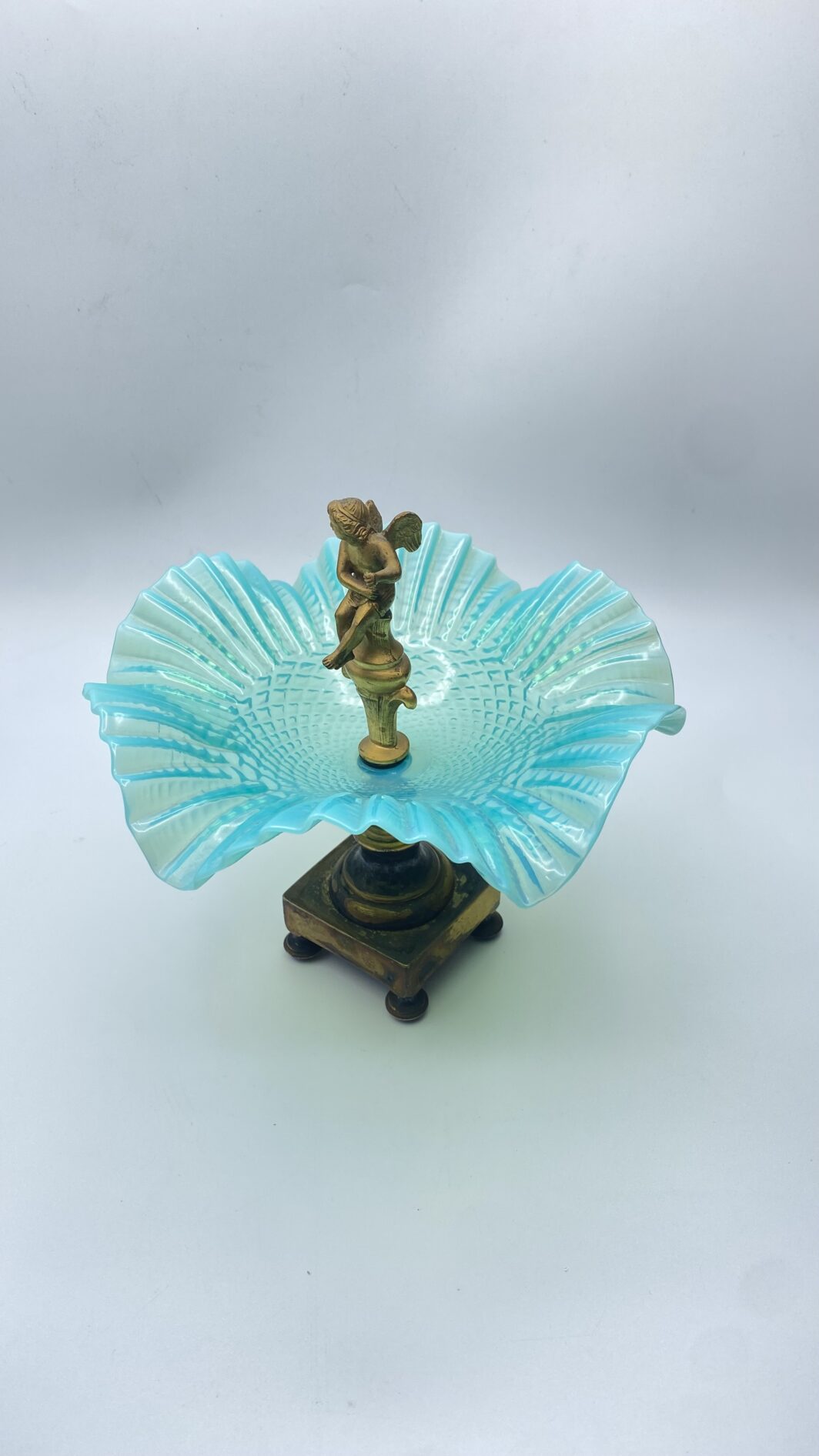 CENTROTAVOLA IN BRONZO DORATO E OPALINE. FRANCIA, SECONDA METÀ DEL XIX sec. - immagine 5